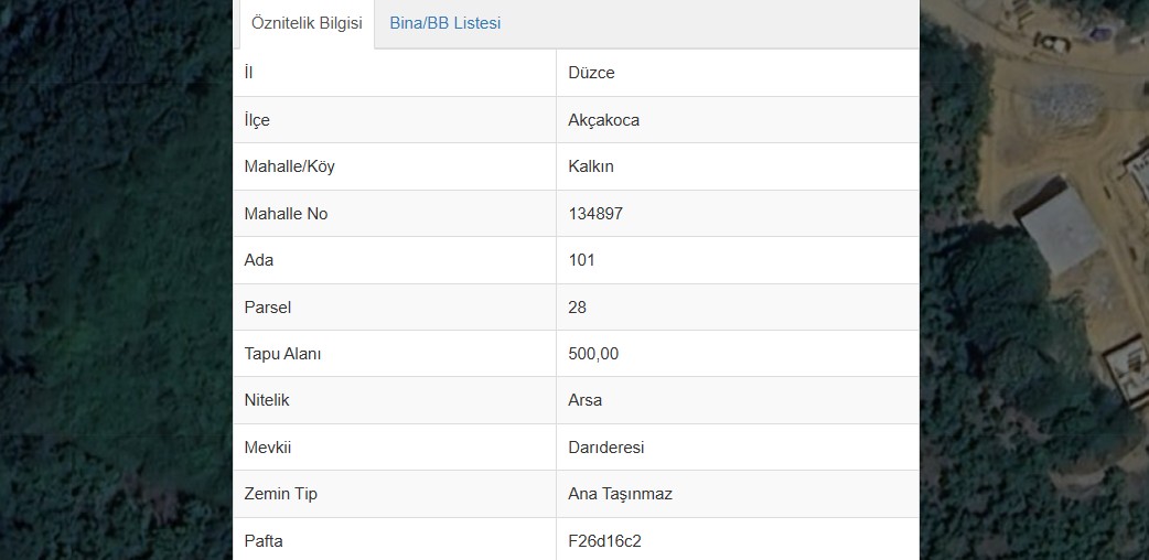 Düzce Akçakoca Kalkın Mahallesinde Satılık Arsa Ada 101 Parsel 28