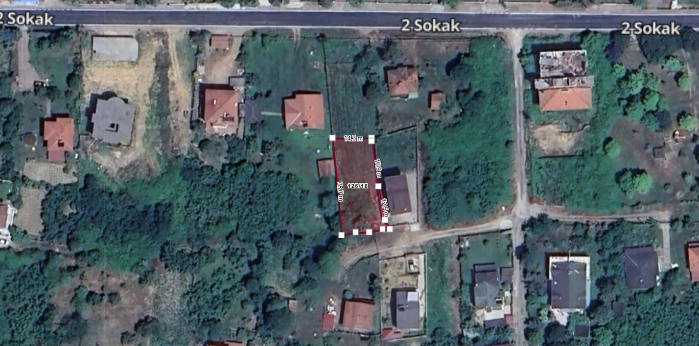 Düzce Akçakoca Melenağzı Mahallesinde Satılık Arsa Ada 126 Parsel 18