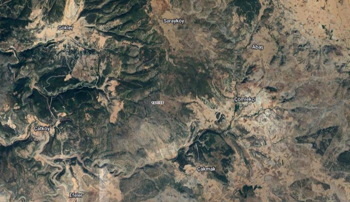 Kütahya Aslanapa Çömlekçi Mahallesinde Satılık Tarla Ada 101 Parsel 56