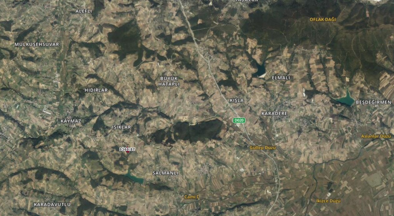 Sakarya Adapazarı Işıklar Mahallesinde Satılık Tarla Ada 5360 Parsel 87