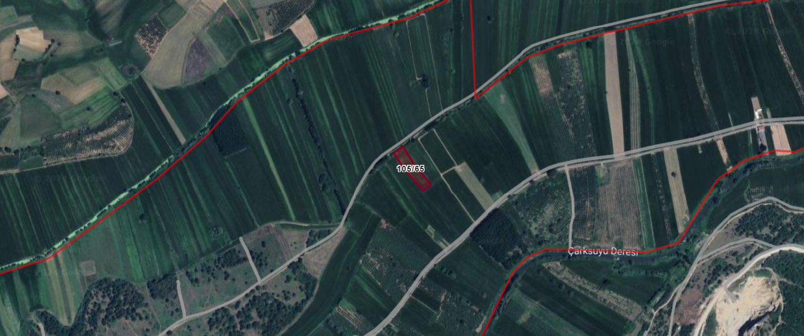 Sakarya Ferizli Karadiken Mahallesinde Satılık Tarla Ada 105 Parsel 65