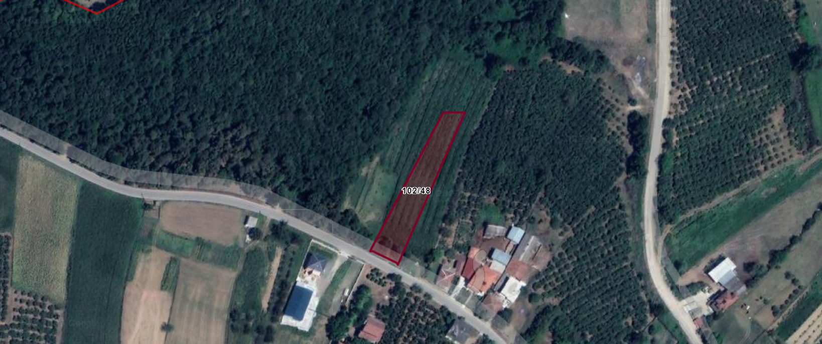 Sakarya Ferizli Tokat Mahallesinde Satılık Yola Cephe İmarlı Arsa Ada 102 Parsel 48