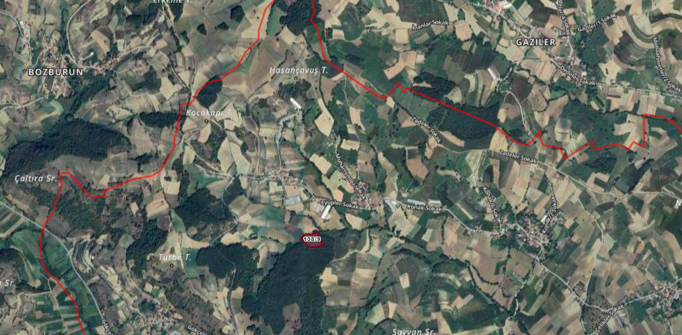 Sakarya Kaynarca Şeyhtımarı Mahallesinde Satılık Tarla Ada 138 Parsel 9